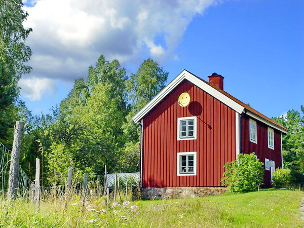 Seitenansicht des Hauses