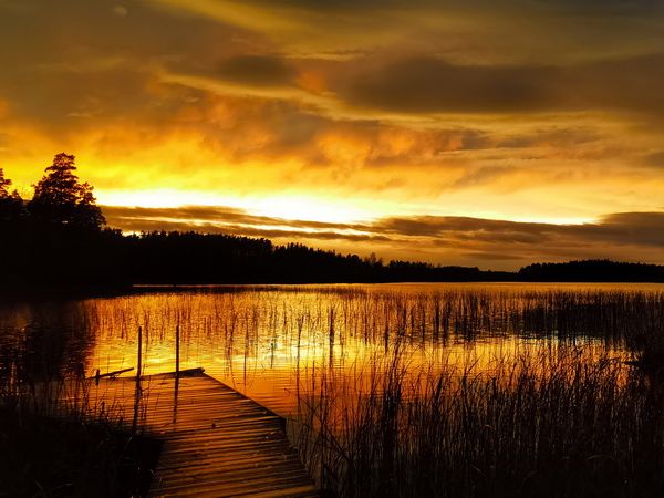 Abendstimmung am See