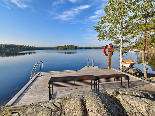 Badesteg am See (100m vom Haus)