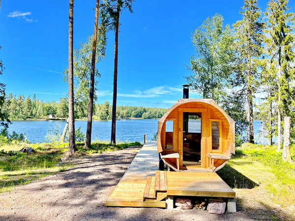 eigene Sauna am See