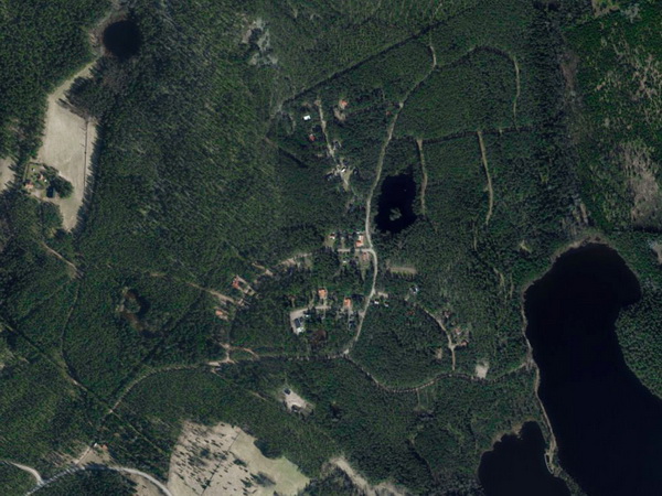 Satellitenbild des Ferienhausgebietes