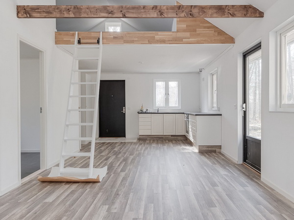 Wohnraum mit integrierter Küche